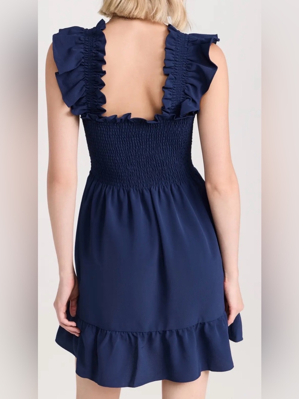 Hill House Navy Poplin Ellie Nap Dress - Picture 2 of 7